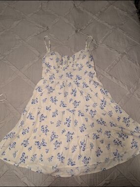 👗NWT! Hollister Lace Up Summer Dress - Linen Collection